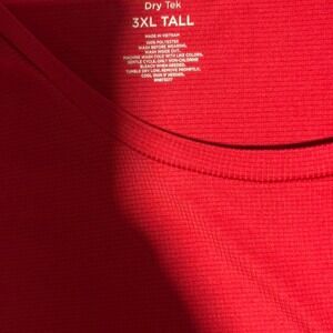 Red Dry Tek crewneck t-shirt